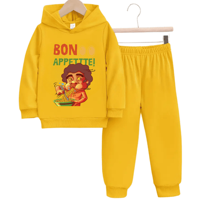 Bon Appetitte Fleece Hoodie Tracksuit - Kin Trends
