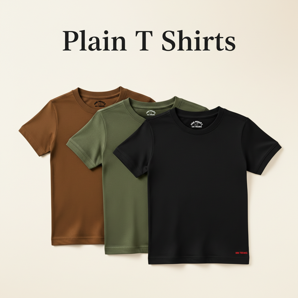11 Colors Plain T Shirts for boys and girls | Mini Minors Kintrends