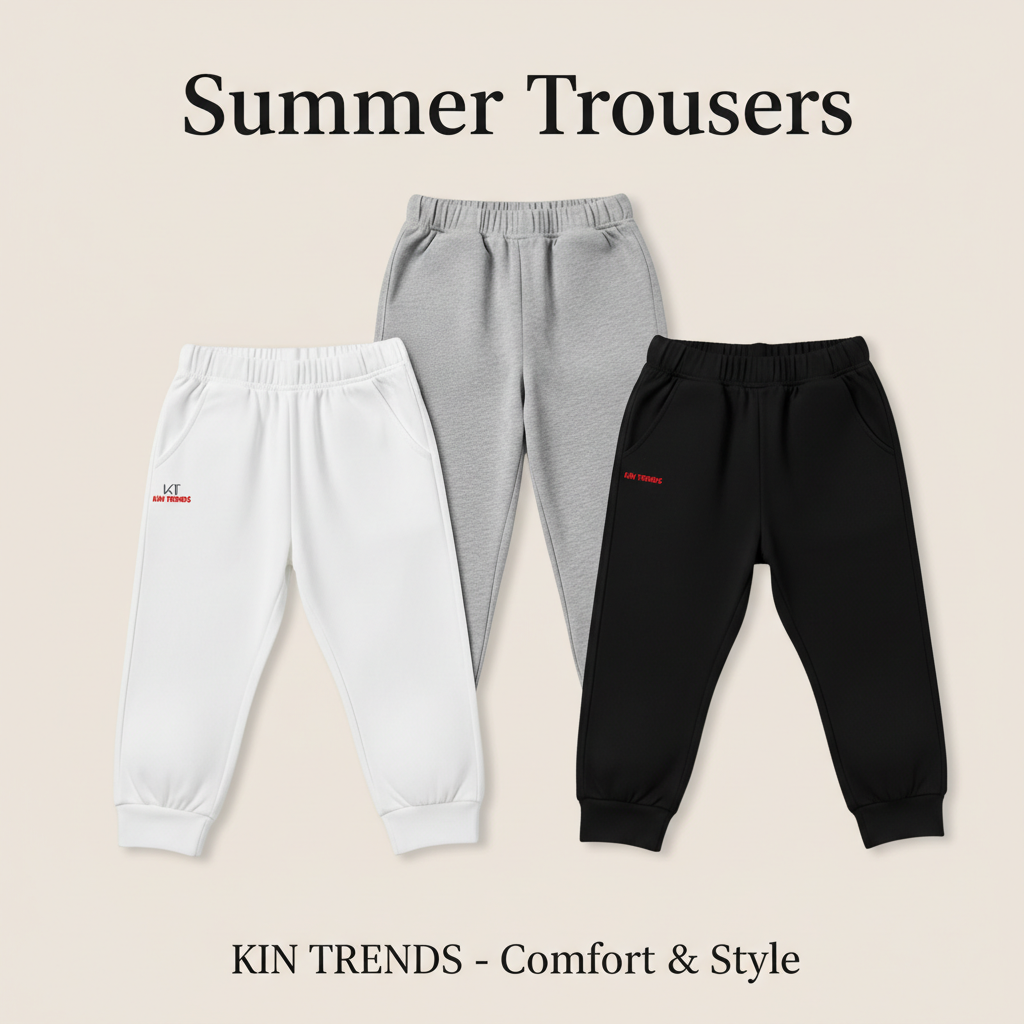 11 Colors Kids Cotton Trousers for kids | Mini Minors Kintrends