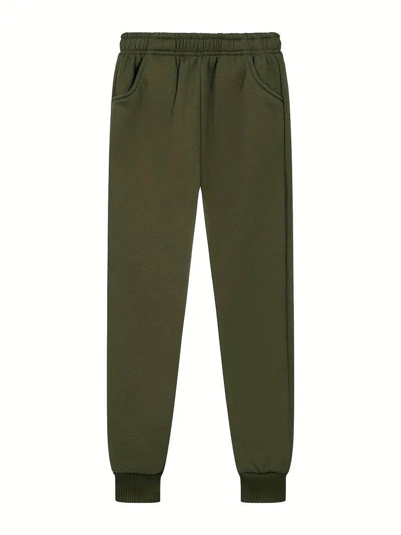 Green Fleece Winter Trouser - Kin Trends